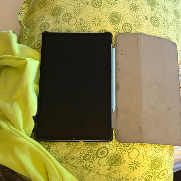 Black Tablet with Gray Cover